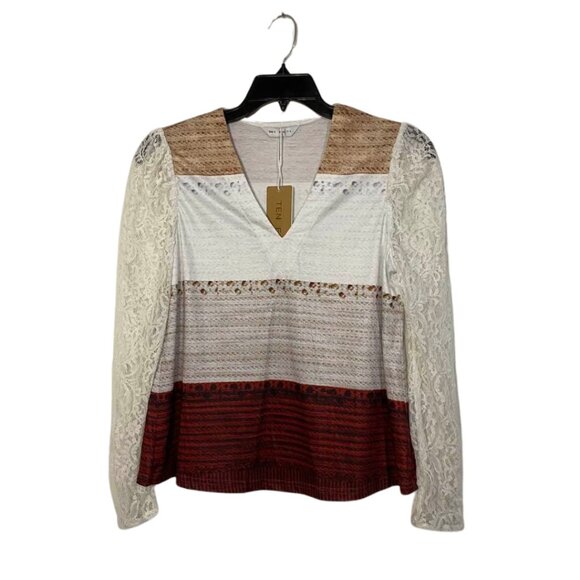 Tendency Boho Lace Sleeve Top – Size Small – NWT - Picture 1 of 15